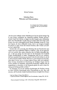 Schrebers Herz: Wahnsinn und Dekonstruktion