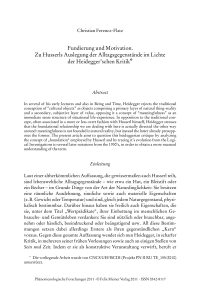 Fundierung und Motivation