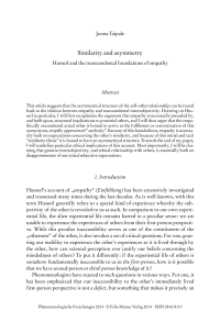 Similarity and asymmetry