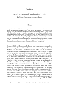 Gerechtigkeitssinn und Gerechtigkeitsprinzipien