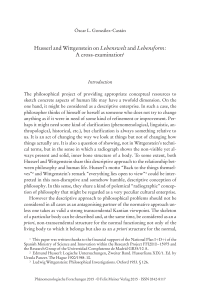 Husserl and Wittgenstein on Lebenswelt and Lebensform: A cross-examination