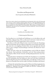 Verzeihen und Responsivität