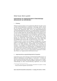 Aushandlung von Angemessenheit in Entscheidungsdiskussionen von Schulkindern
