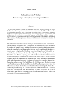 Selbstdifferenz in Praktiken