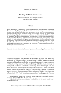 Breaking the Hermeneutic Circle