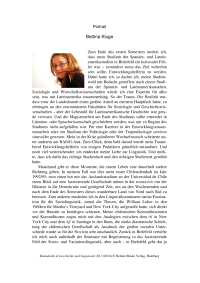 Portrait: Bettina Kluge