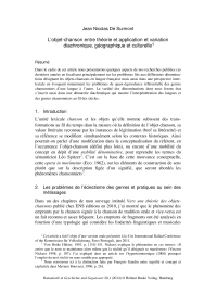 L'objet-chanson entre théorie et application et variation diachronique, géographique et culturelle 