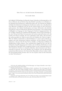 Der Tod als ästhetisches Experiment 