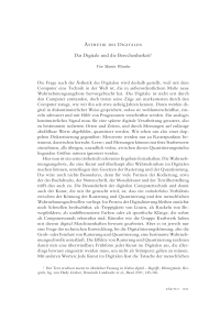 Ästhetik des Digitalen – Das Digitale und die Berechenbarkeit