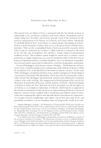 Introduction: Matters of Fact 