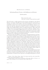 The Facticity of Things – Reframing Slotawa's Practice with Meillassoux and Harman 