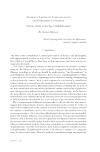 Adorno’s Aesthetic Constellation from Shudder to Fashion