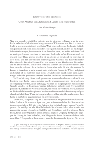 Empathie und Sprache