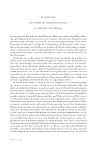 Kommentar: Das ›Urbild‹ der ›ästhetischen Illusion‹