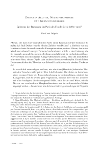  Zwischen Akustik, Neuropsychologie und Gedächtnistheorie Episteme der Resonanz im Paris des Fin de Siècle (1880–1910)