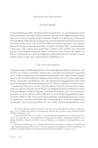 Grenzen des Fragments