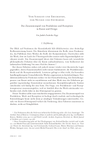 Vom Schauen und Erschaffen, vom Nutzen und Entwerfen