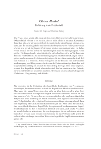 Gibt es ›Musik‹? Einführung in ein Problemfeld