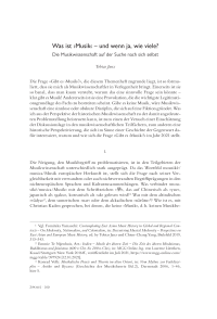 Was ist ›Musik‹ – und wenn ja, wie viele?