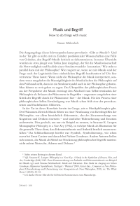 Musik und Begriff. How to do things with music