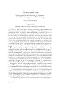 Allometrische Kunst. Weiblich demarkierte Artefakte in der Altsteinzeit. Eine Unterscheidung von einer Unterscheidung
