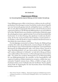 Eingemessene Bildung