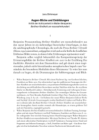 Augen-Blicke und Einbildungen