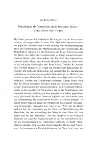 Naturkunst als Vorschein eines besseren Seins - eines Seins wie Utopie