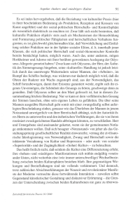 Aspekte »hoher« und »niedriger« Kultur