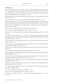 Inhaltsverzeichnis der Hefte 1-10 (1995-2000)