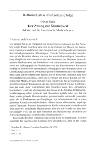 Der Zwang zur Ähnlichkeit