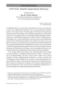 "Aus der Mitte denken"