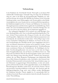 Vorbemerkung
