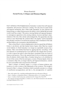 Social Form, Critique and Human Dignity