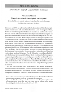 Eingedenken der Lebendigkeit im Subjekt?