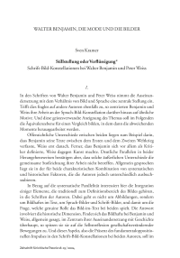 Stillstellung oder Verflüssigung