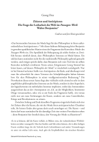 Zitieren und Antizipieren