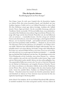 Über die Sprache Adornos