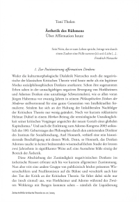 Ästhetik des Rühmens