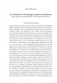Die Oberflächen im Kampf gegen bürgerlichen Eskapismus