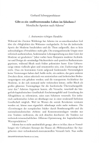 Gibt es ein »stellvertretendes Leben im falschen«?