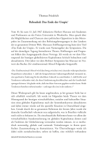 Reloaded: Das Ende der Utopie