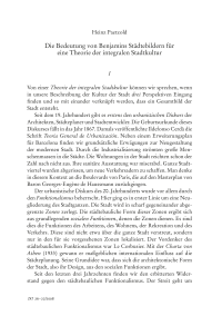 Die Bedeutung von Benjamins Städtebildern für eine Theorie der integralen Stadtkultur