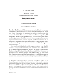 Über populäre Musik