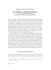 Von »Valencia« zu »Dark Side of the Moon«