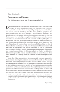 Programme und Spuren