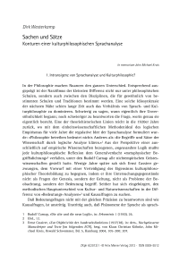 Sachen und Sätze