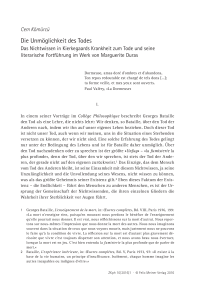 Die Unmöglichkeit des Todes