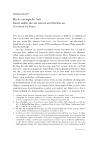 Der heterologische Gott
