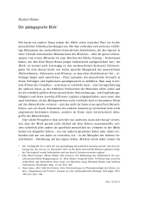 Der pädagogische Blick